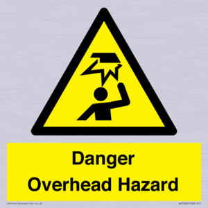 Danger Overhead Hazard